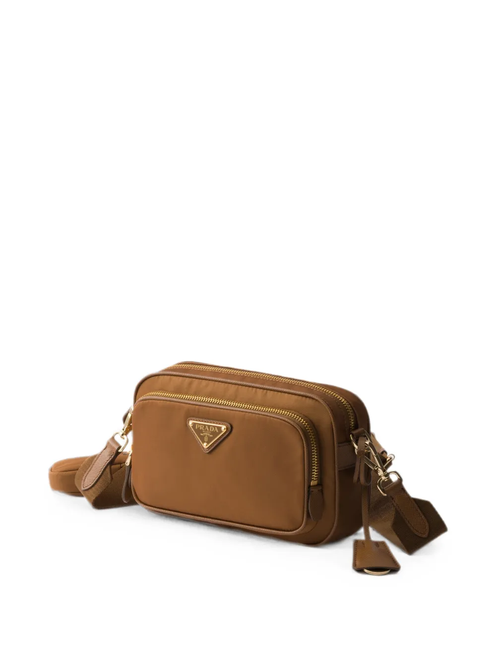 Prada Re-Nylon mini-schoudertas Bruin