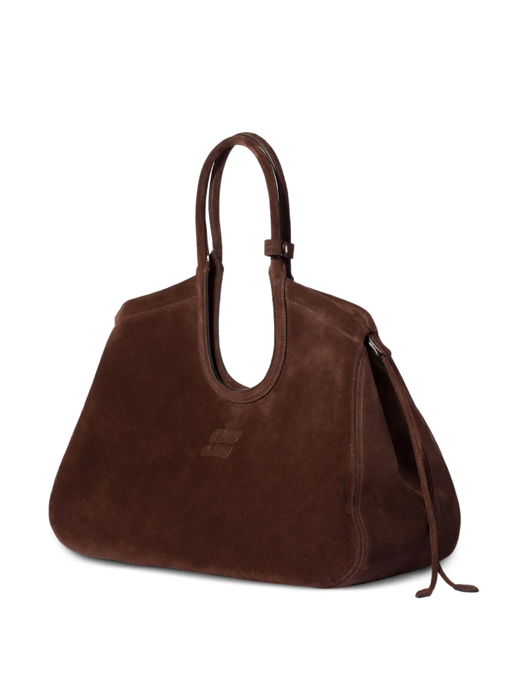 Miu Ivy suède shopper Bruin