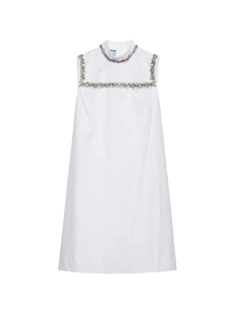 Prada embroidered old reps fabric mini dress