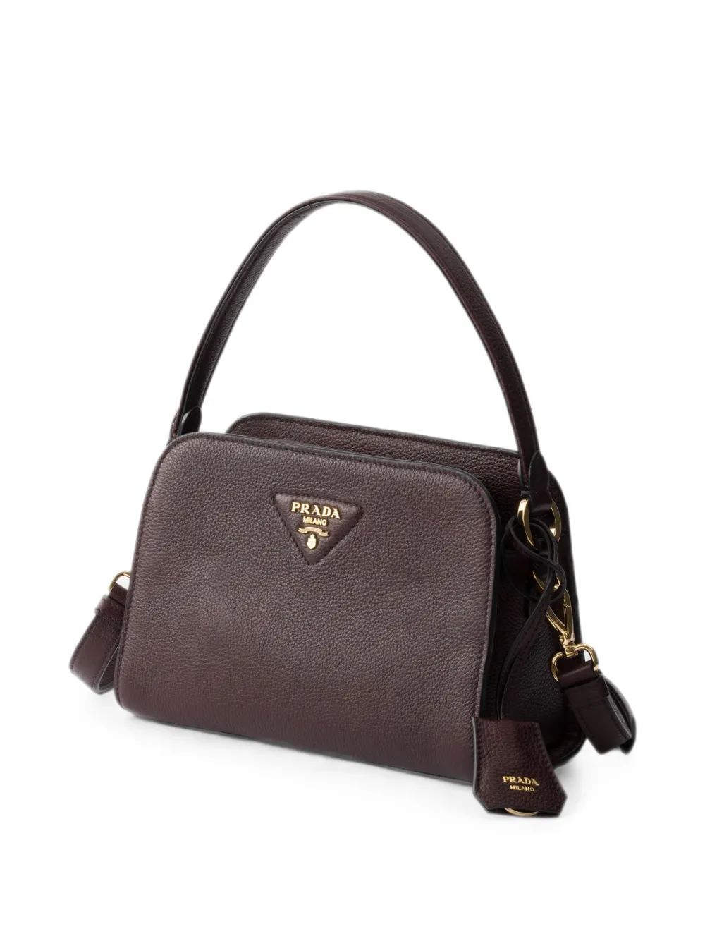 Prada Leren mini-handtas Bruin