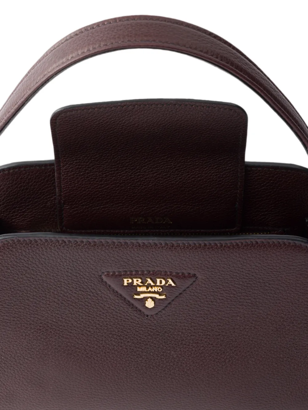 Prada Leren mini-handtas Bruin