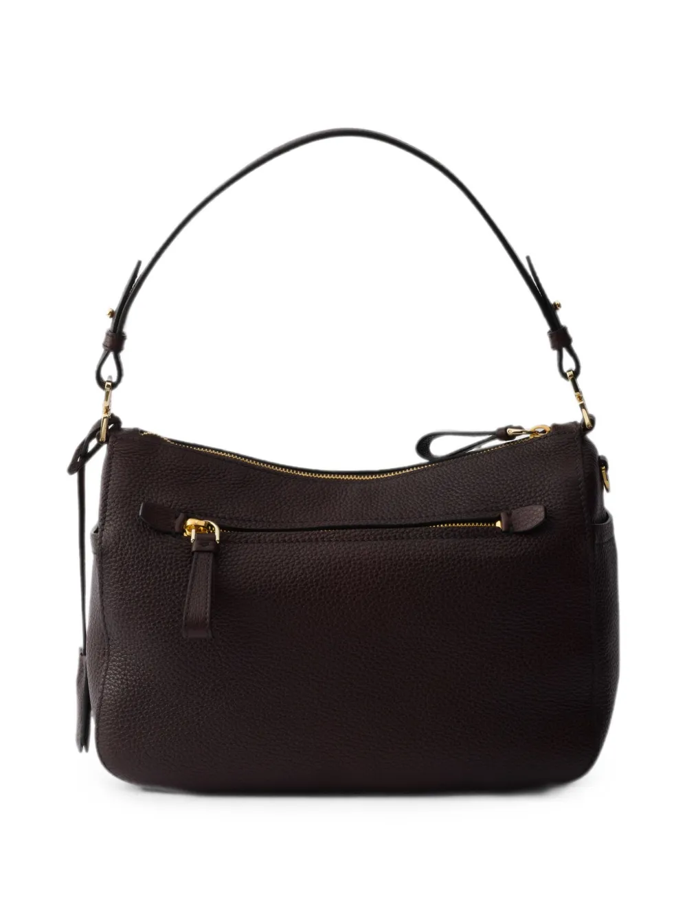 Prada Leren schoudertas Bruin