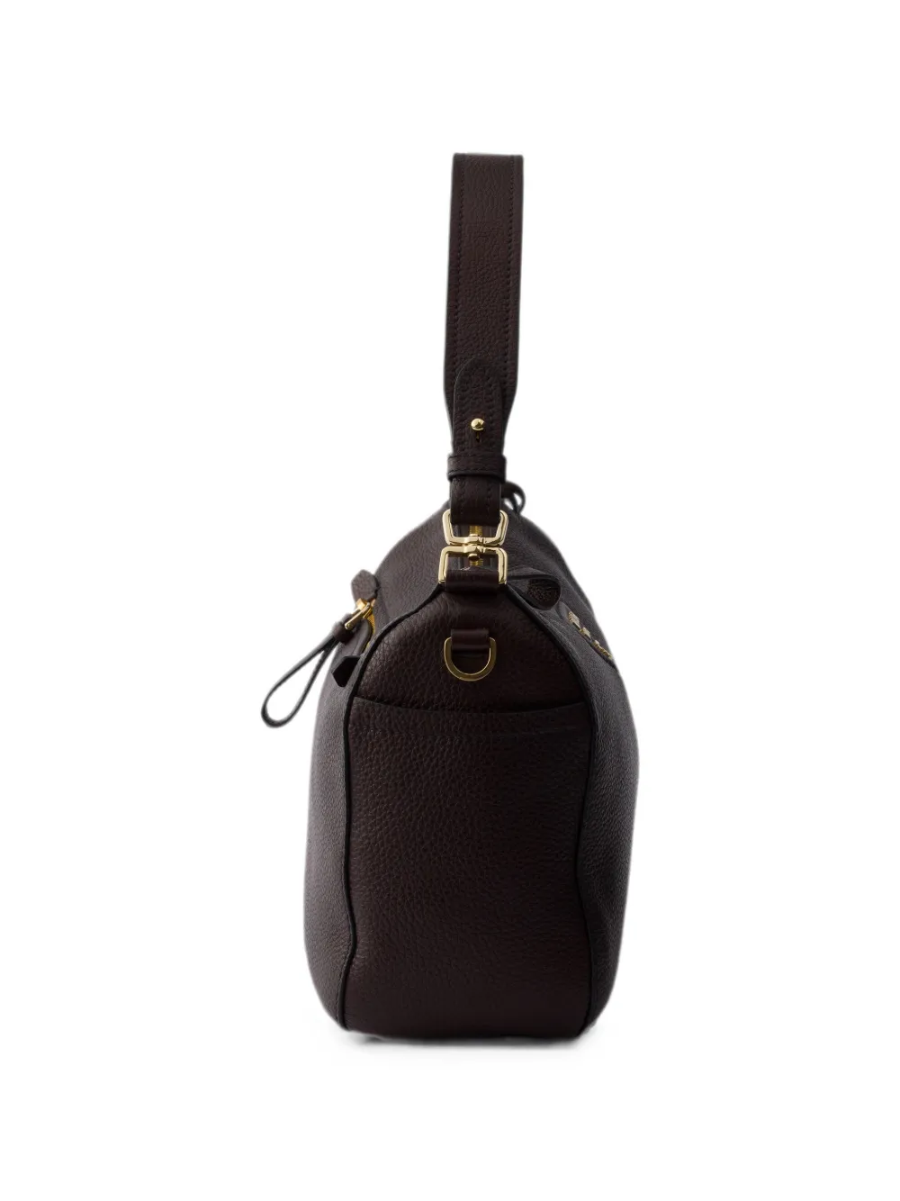 Prada Leren schoudertas Bruin
