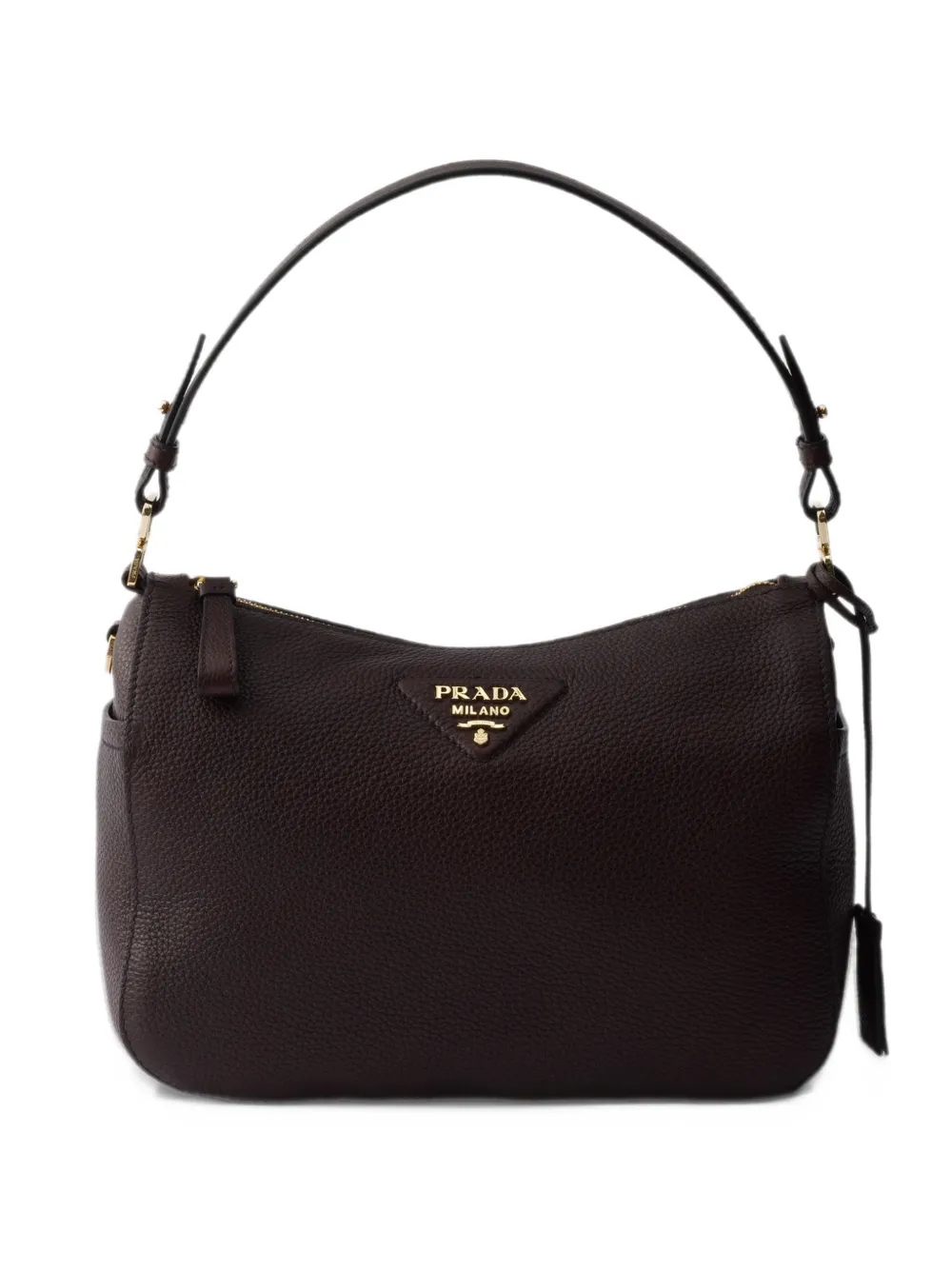 Prada medium leather shoulder bag - Marrone