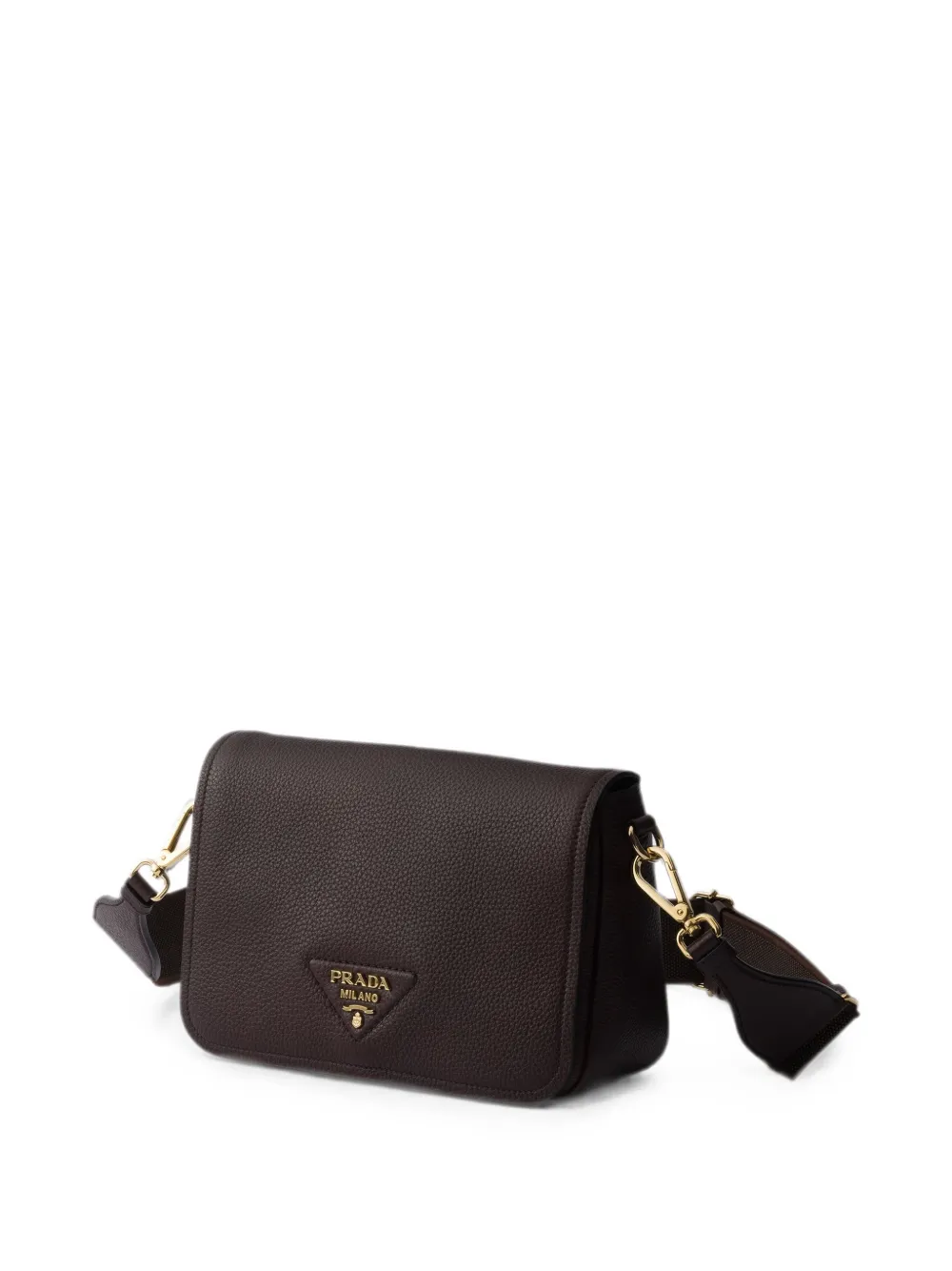 Prada Leren schoudertas Bruin