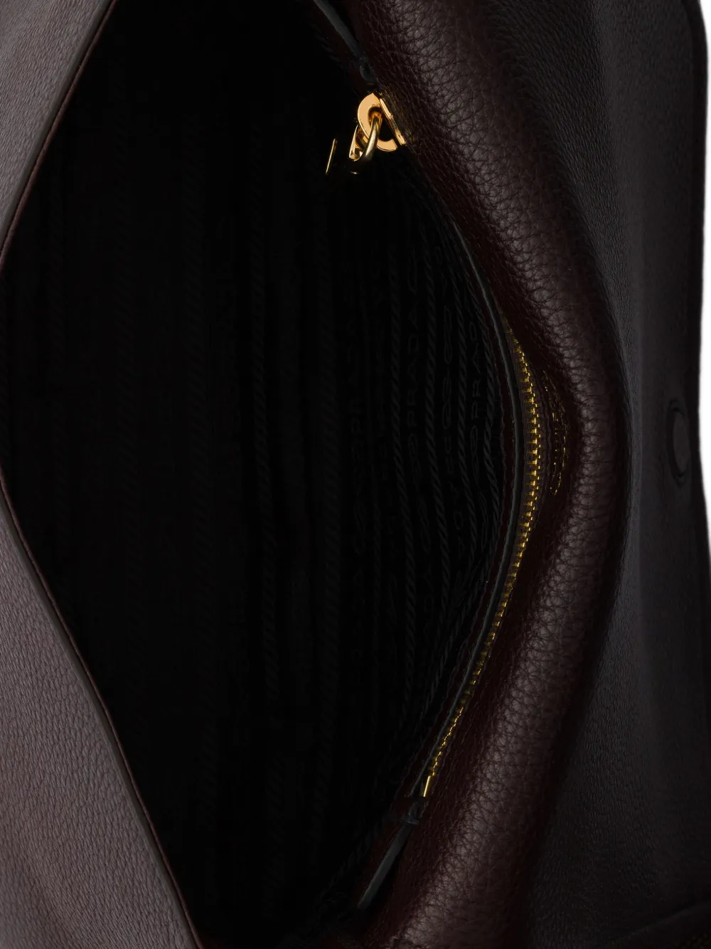 Prada Leren schoudertas Bruin