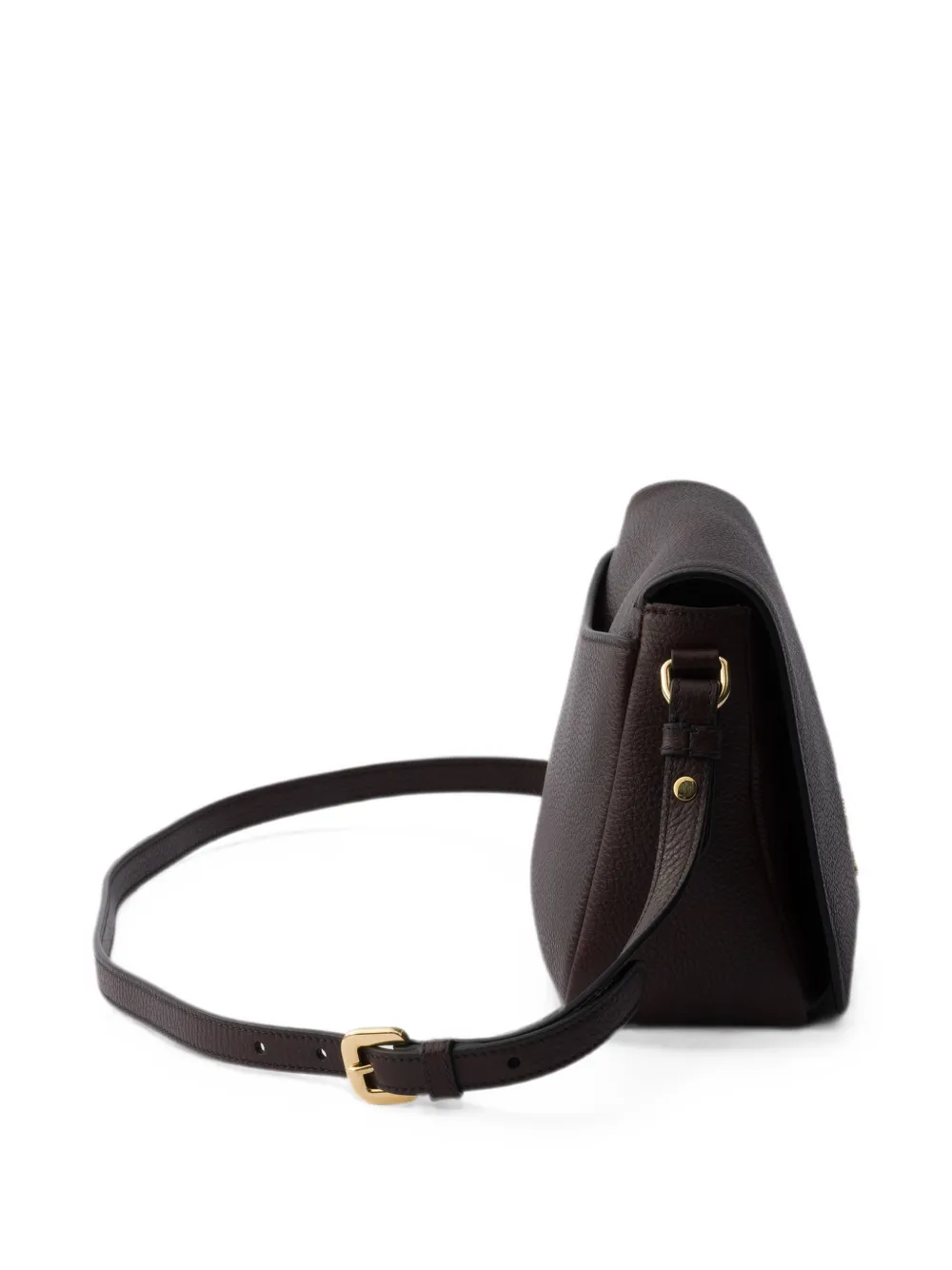Prada Leren schoudertas Bruin
