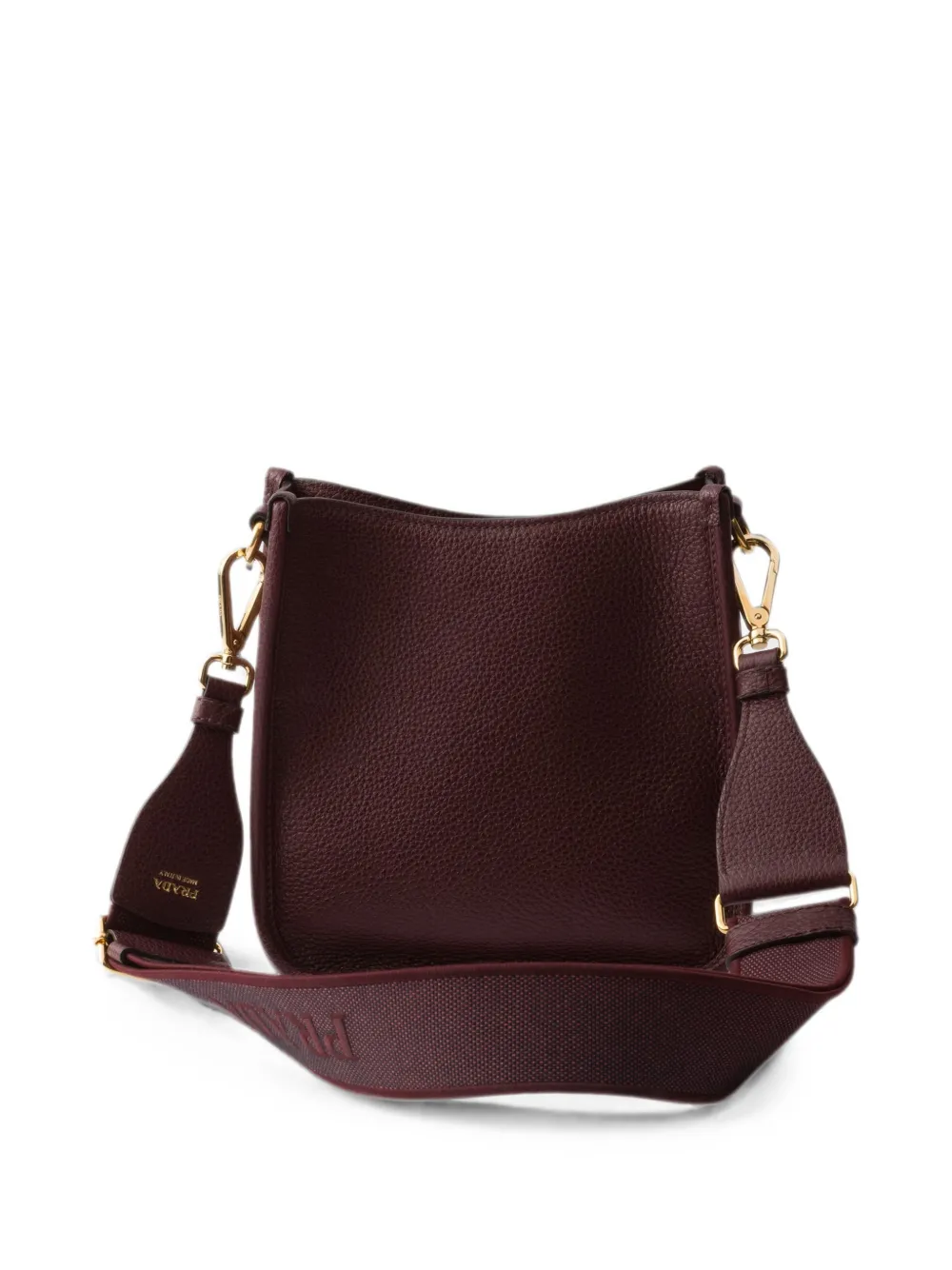 Prada Kleine leren schoudertas Rood