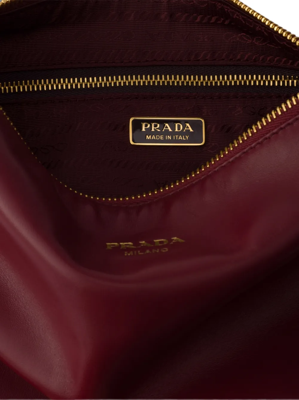 Prada Mini-schoudertas van nappa leer Rood