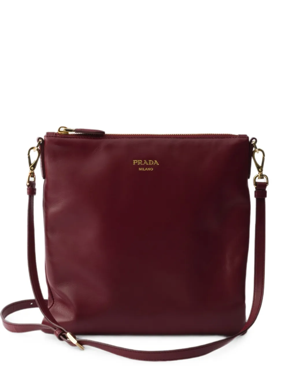 Prada nappa-leather mini shoulder bag - Red