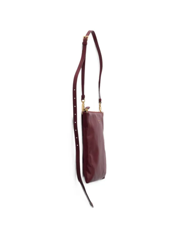 Prada nappa-leather Mini Shoulder Bag | Red | FARFETCH