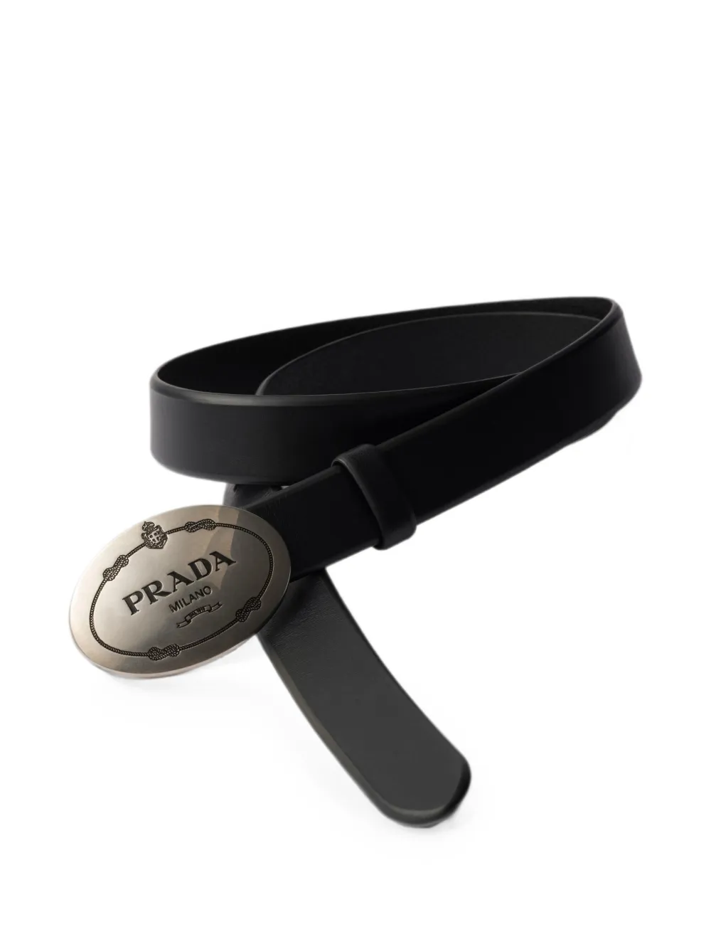 Prada Leren riem Zwart