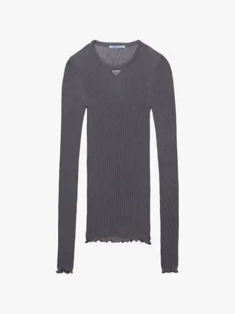 Prada ribbed-knit top