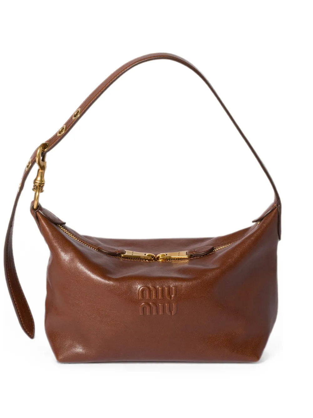 Miu Miu Spirit nappa leather bag - Marrone