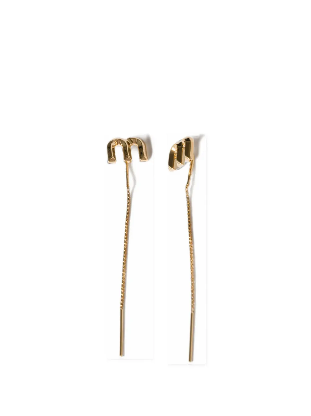 Miu Miu metal earrings - Oro