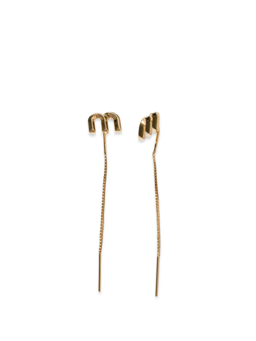 Miu Miu metal earrings - Oro