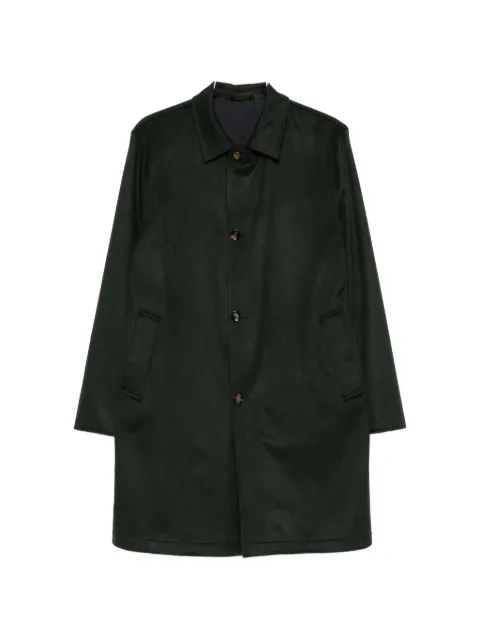 Kired single-breasted buttoned coat