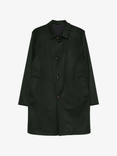 Kired single-breasted buttoned coat