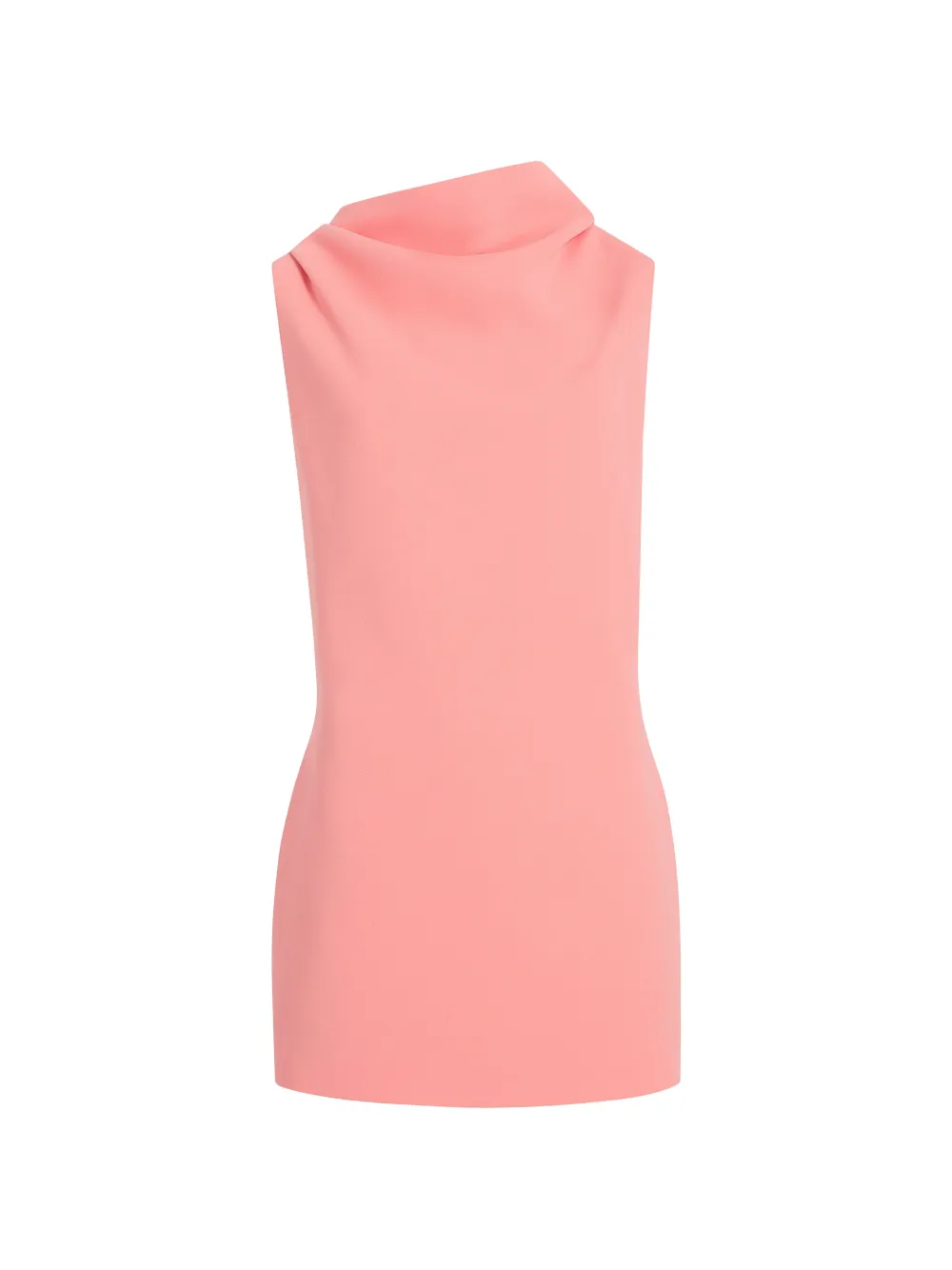 KHAITE Abito corto Astor con scollo drappeggiato - Rosa