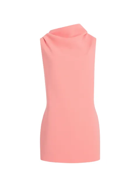 KHAITE Astor draped cowl-neck mini dress