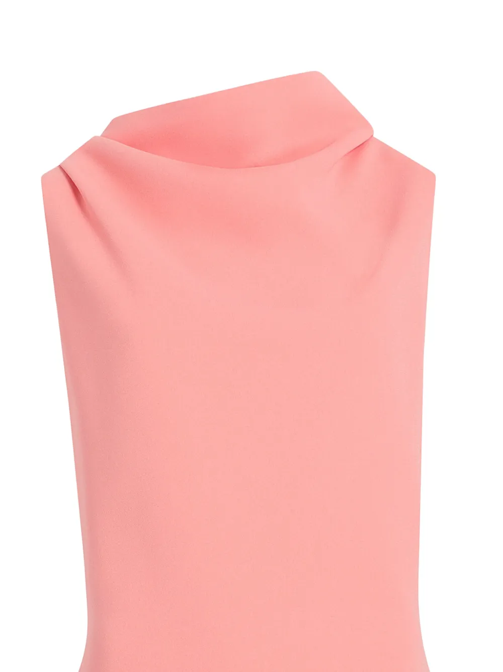 KHAITE Astor gedrapeerde mini-jurk met diepe hals Roze