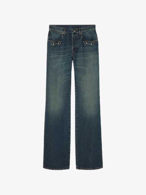 Gucci Horsebit faded jeans