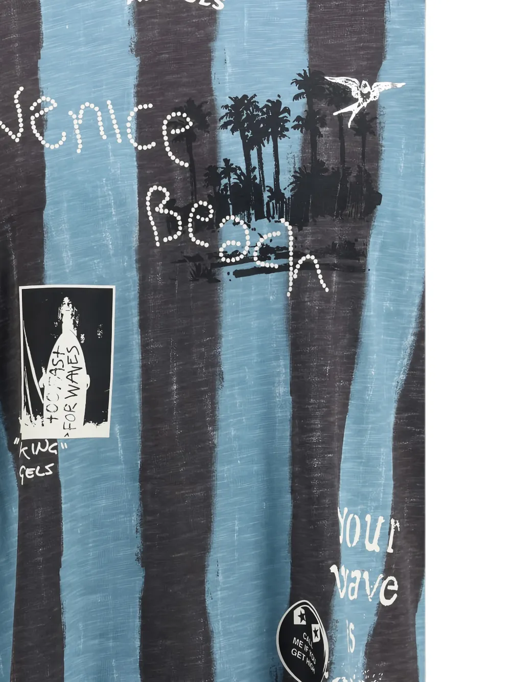 Palm Angels Soccer Cali T-shirt Blauw