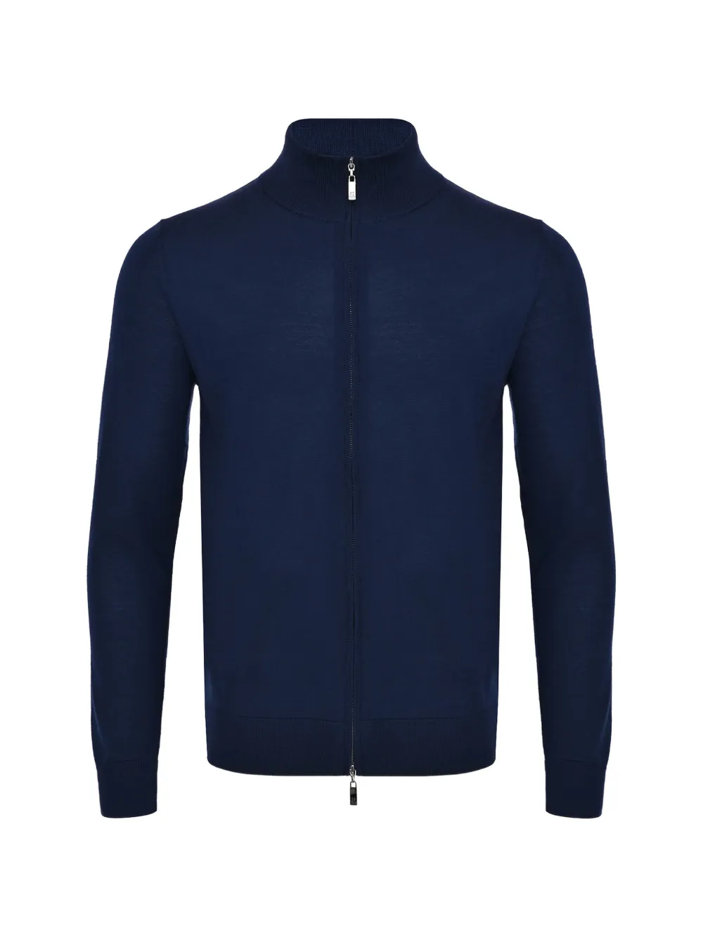 Pal Zileri zip-up high-neck cardigan - Blau