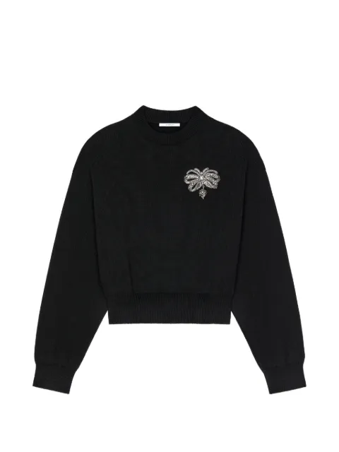 Givenchy crystal-embellished bow-detail sweatshirt