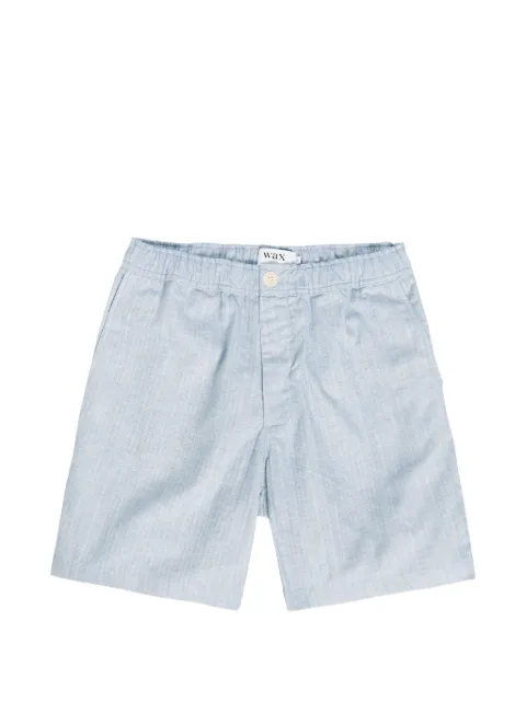 Wax London herringbone-patterned shorts