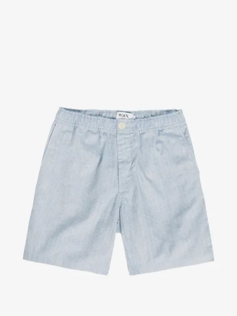 Wax London herringbone-patterned shorts