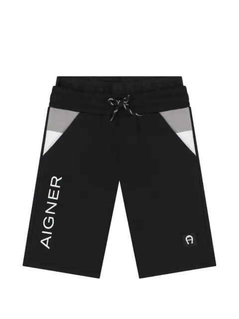 Aigner Kids logo-print casual shorts