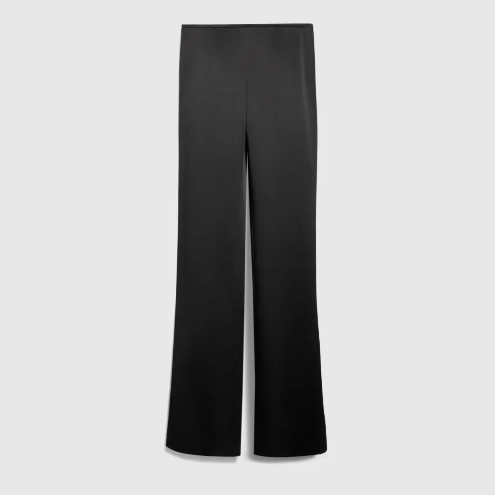 Gucci satin-finish straight-leg trousers - Nero