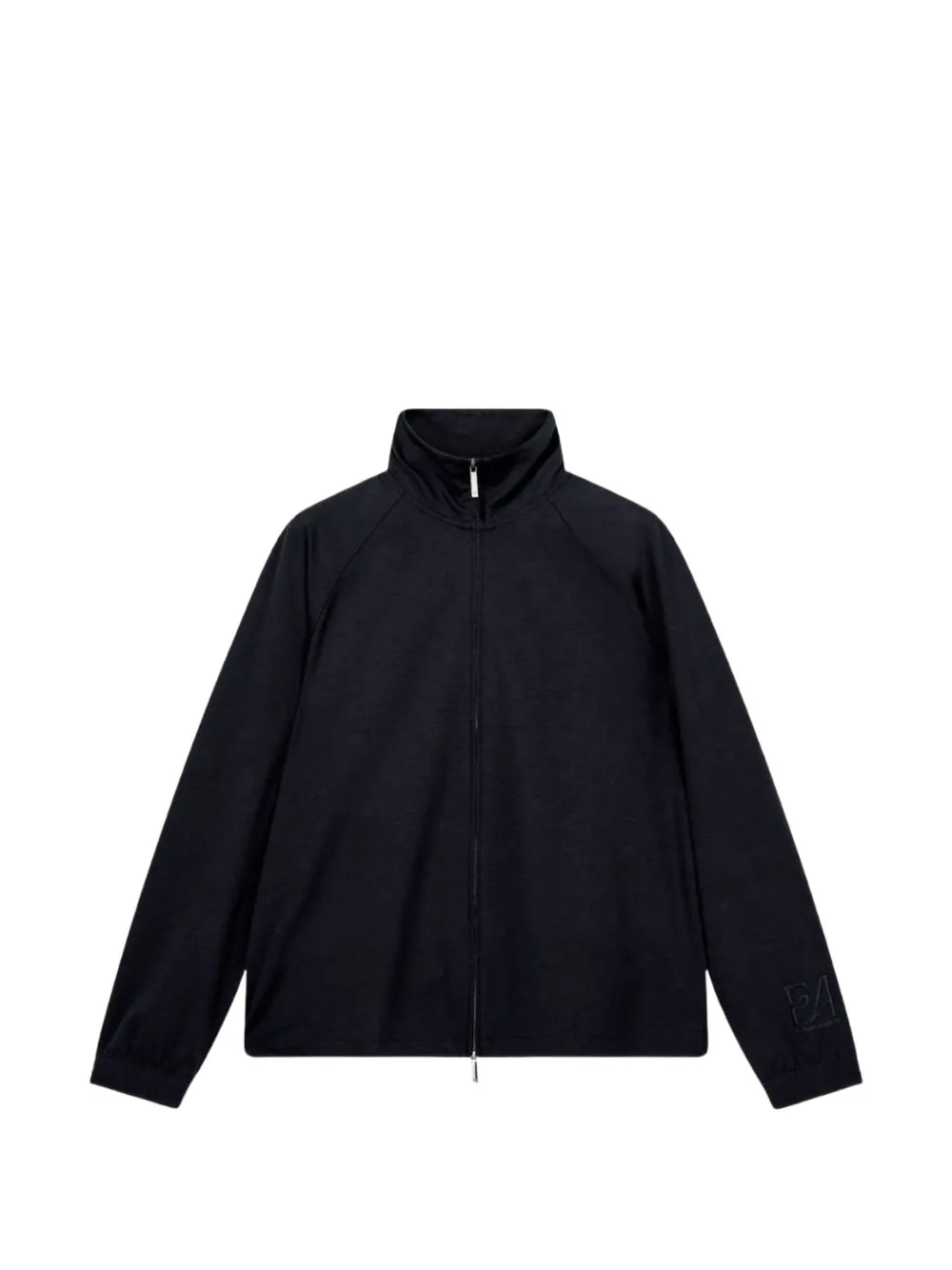 Emporio Armani raglan-sleeve zip-up sweatshirt - Blu