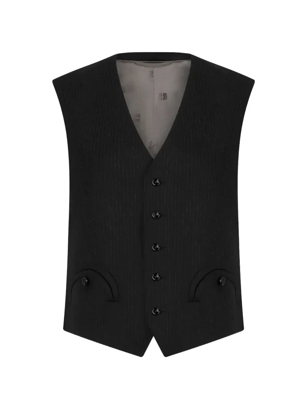 Blazé Milano Feral pinstripe-pattern waistcoat - Black