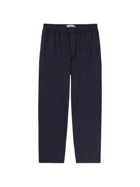 Wax London elasticated-waist cotton straight-leg trousers