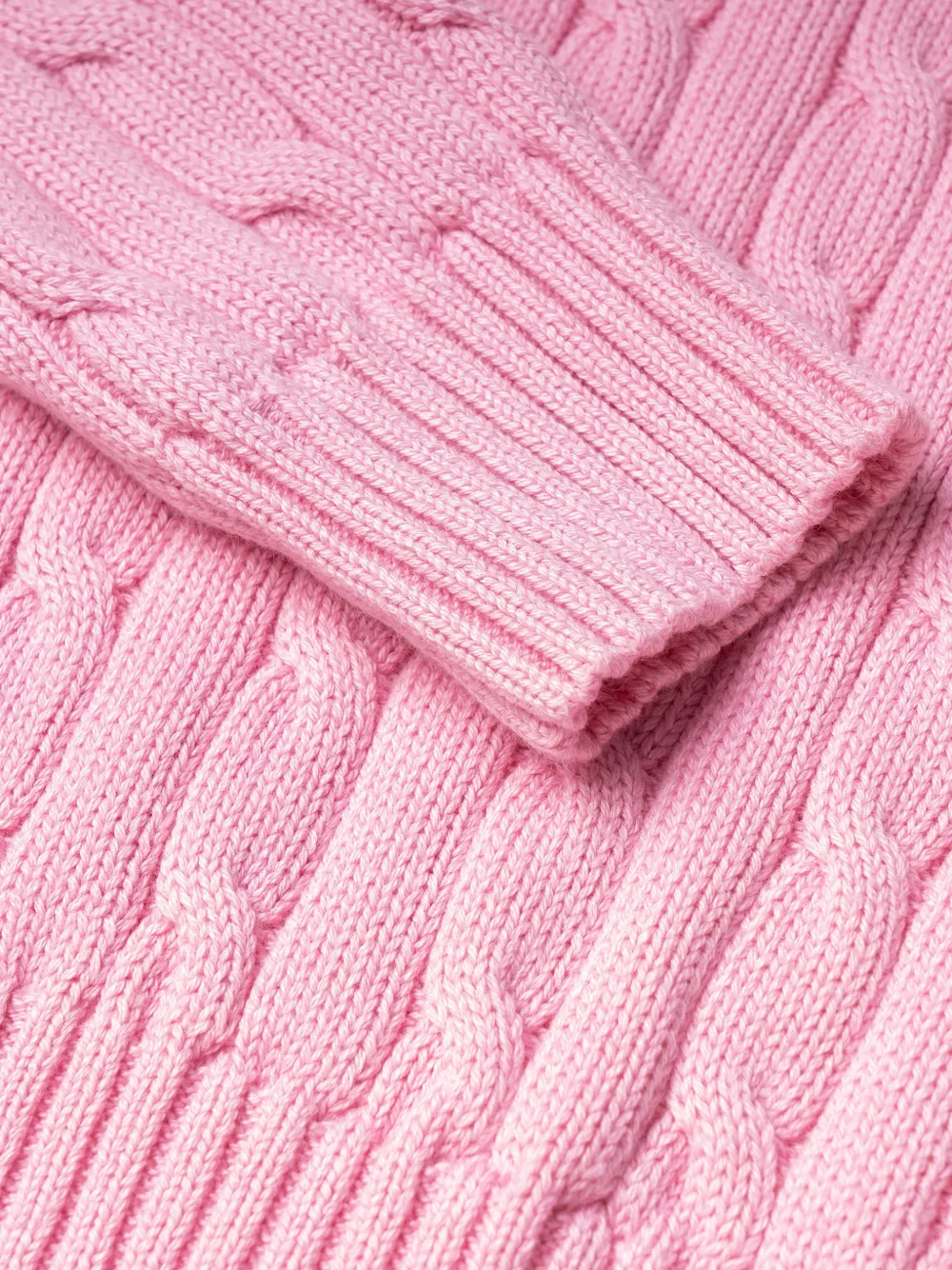 Polo Ralph Lauren Kabelgebreide trui met V-hals Roze
