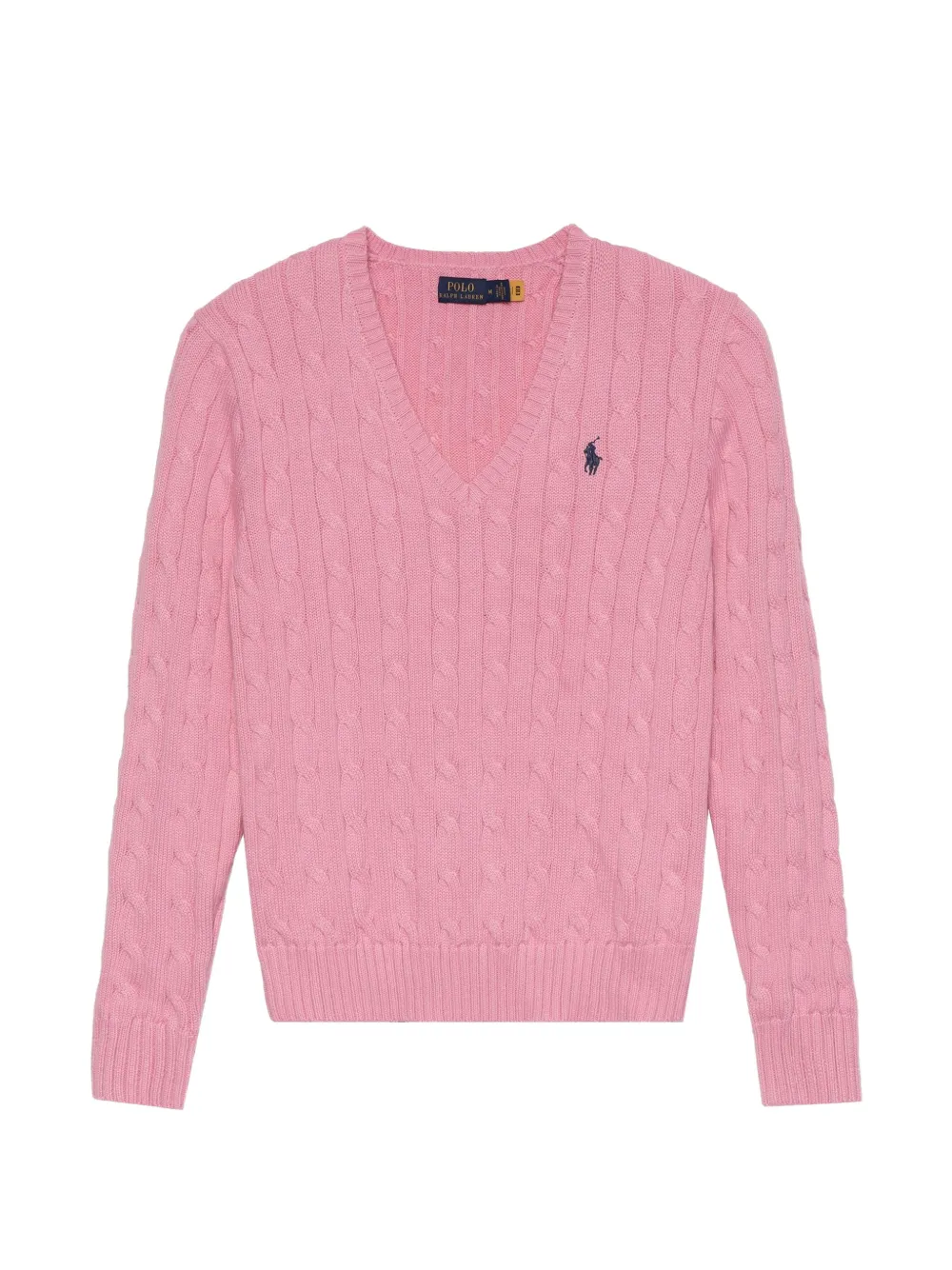 Polo Ralph Lauren cable-knit V-neck sweater - Rosa