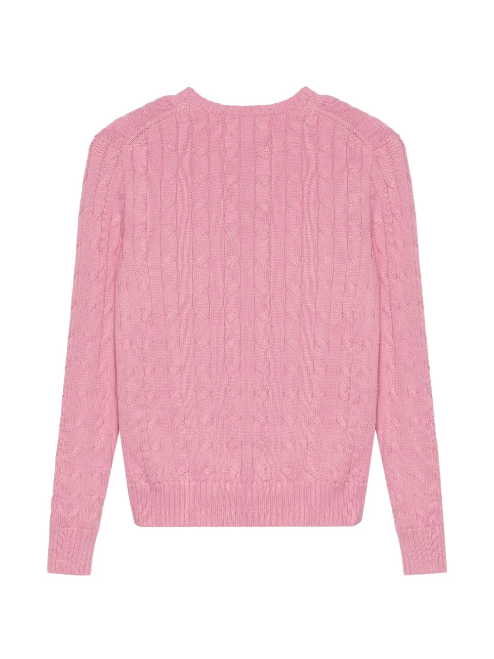 Polo Ralph Lauren Kabelgebreide trui met V-hals Roze