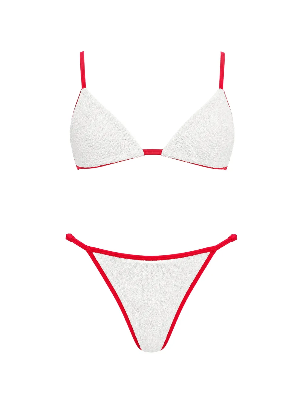 Bondeye Leighton Crinkle-effect Bikini In White