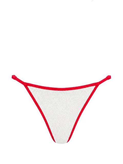 Bond-eye Leighton crinkle-effect bikini bottoms