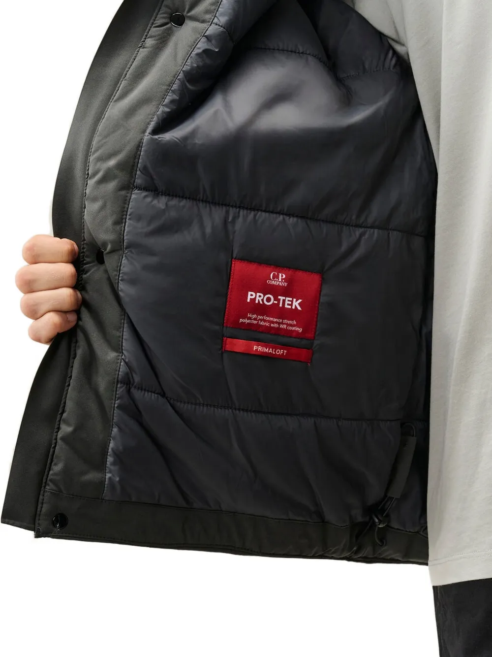 C.P. Company Jack met trechterhals en Lens-detail Geel