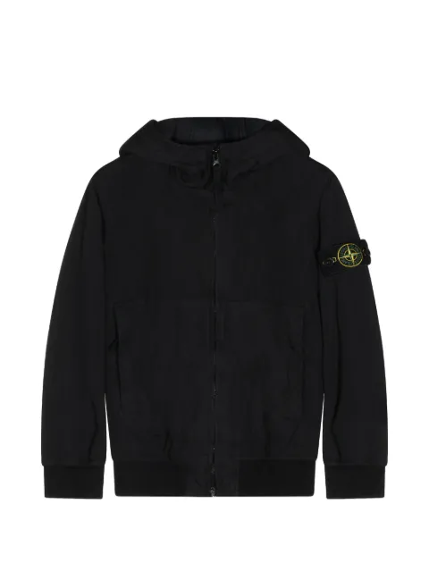 Stone Island Junior Compass-motif hooded jacket