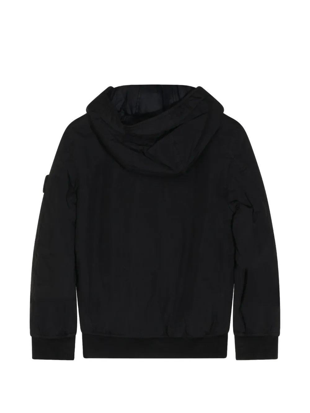 Stone Island Junior Gewatteerd jack Zwart