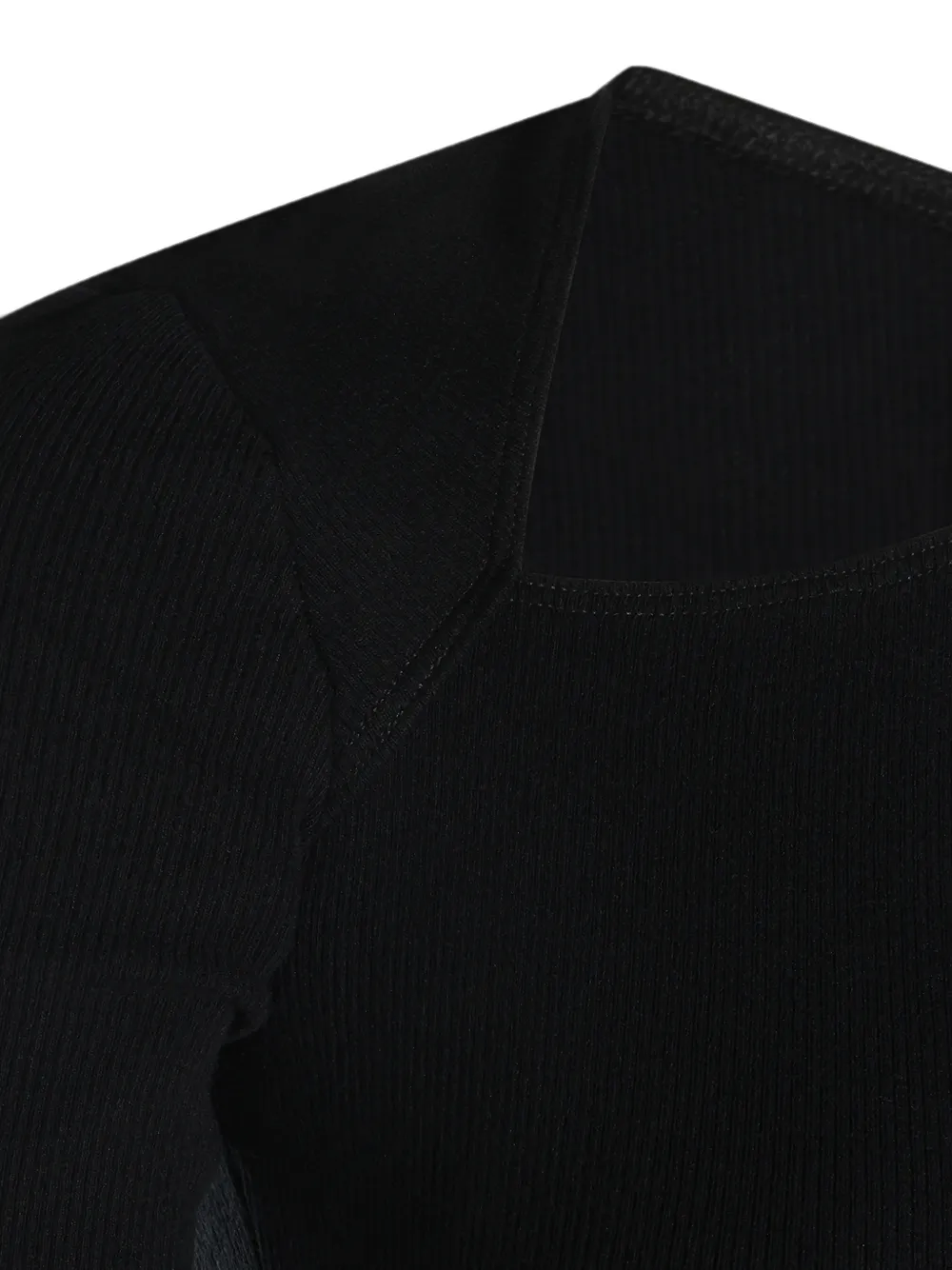 MM6 Maison Margiela Geribbelde tanktop met uitgesneden details Zwart