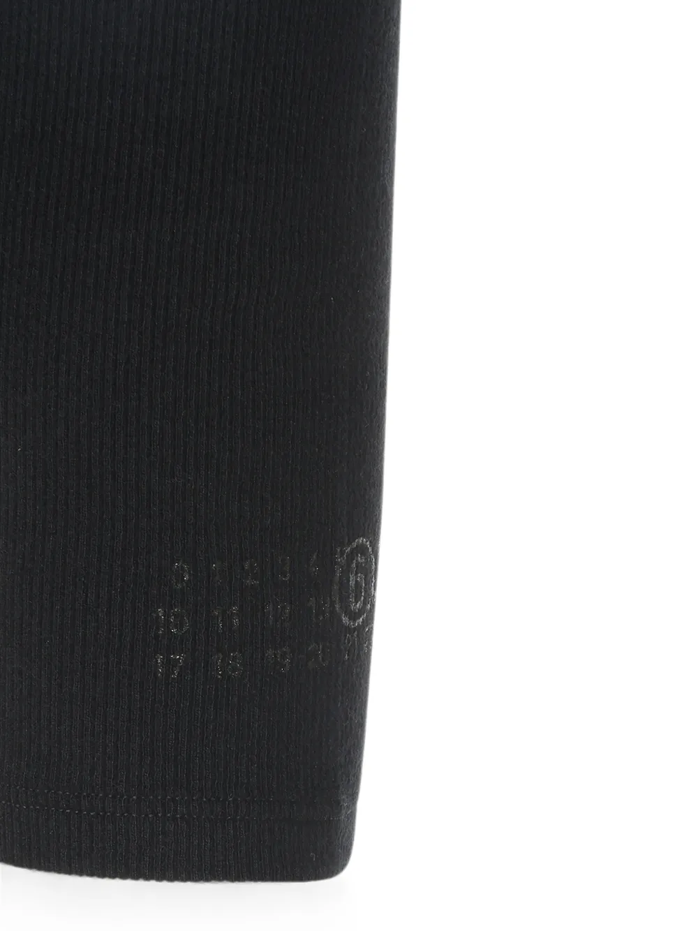 MM6 Maison Margiela Geribbelde tanktop met uitgesneden details Zwart
