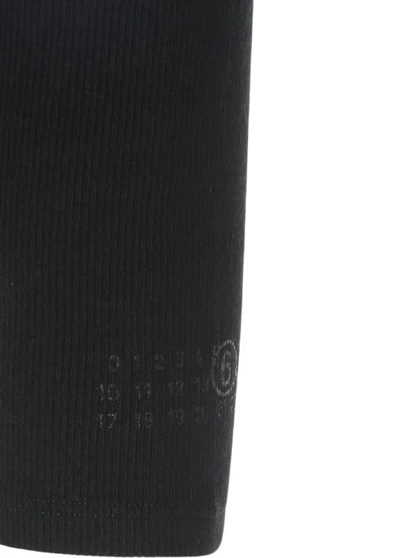 トップス MM6 MAISON MARGIELA Cut-OutRibbedTankTop MM6 Maison Margiela cut-out Ribbed Top | Black | FARFETCH