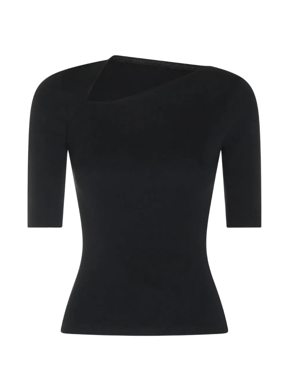 MM6 Maison Margiela Top a coste con dettaglio cut-out - Nero