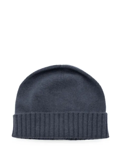 Malo ribbed-trim beanie hat