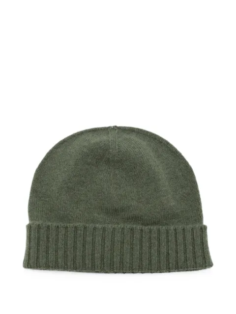 Malo ribbed-trim beanie hat